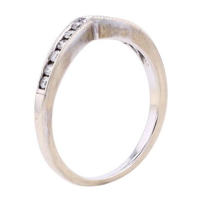 1/6 ctw 14K White Gold Diamond Band Ring