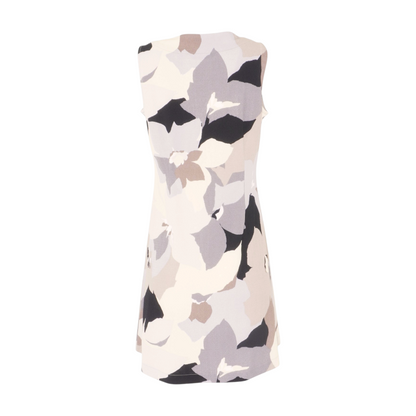 Gray Print Mini Dress