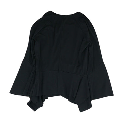 Black Solid Long Sleeve Blouse