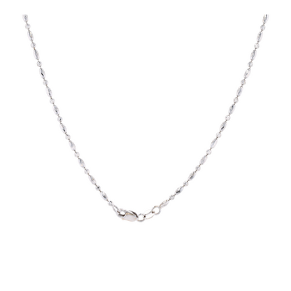 18K White Gold Chain Necklace