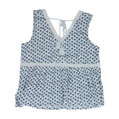 Blue Abstract Blouse
