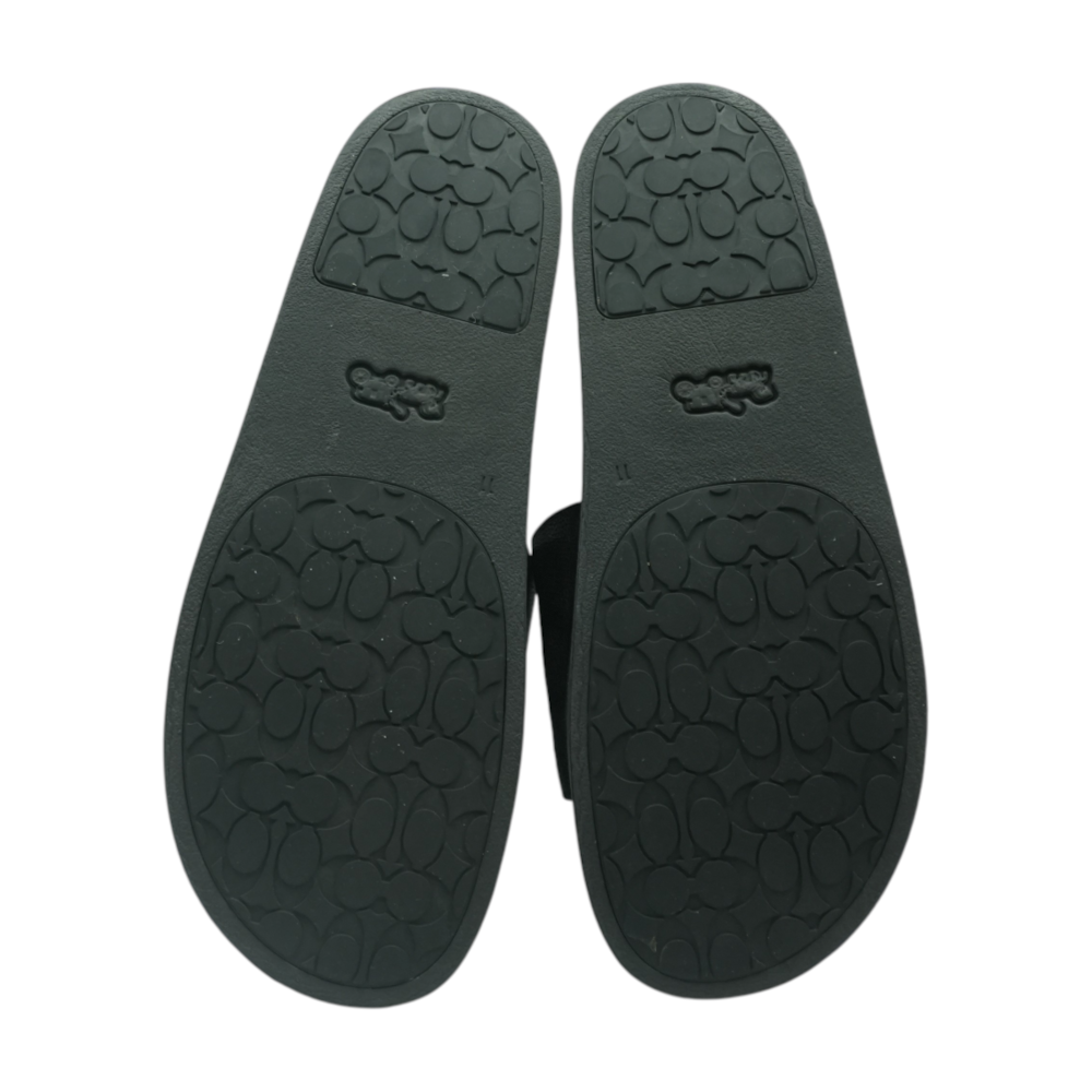 Black Sport Slide Sandals