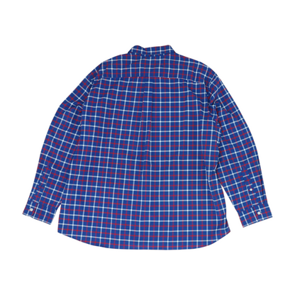 Blue Plaid Long Sleeve Button Down