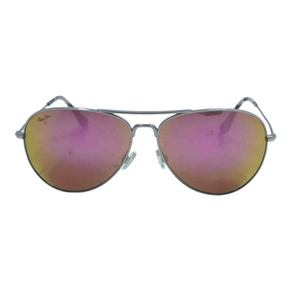 Silver Mavericks Aviator Sunglasses
