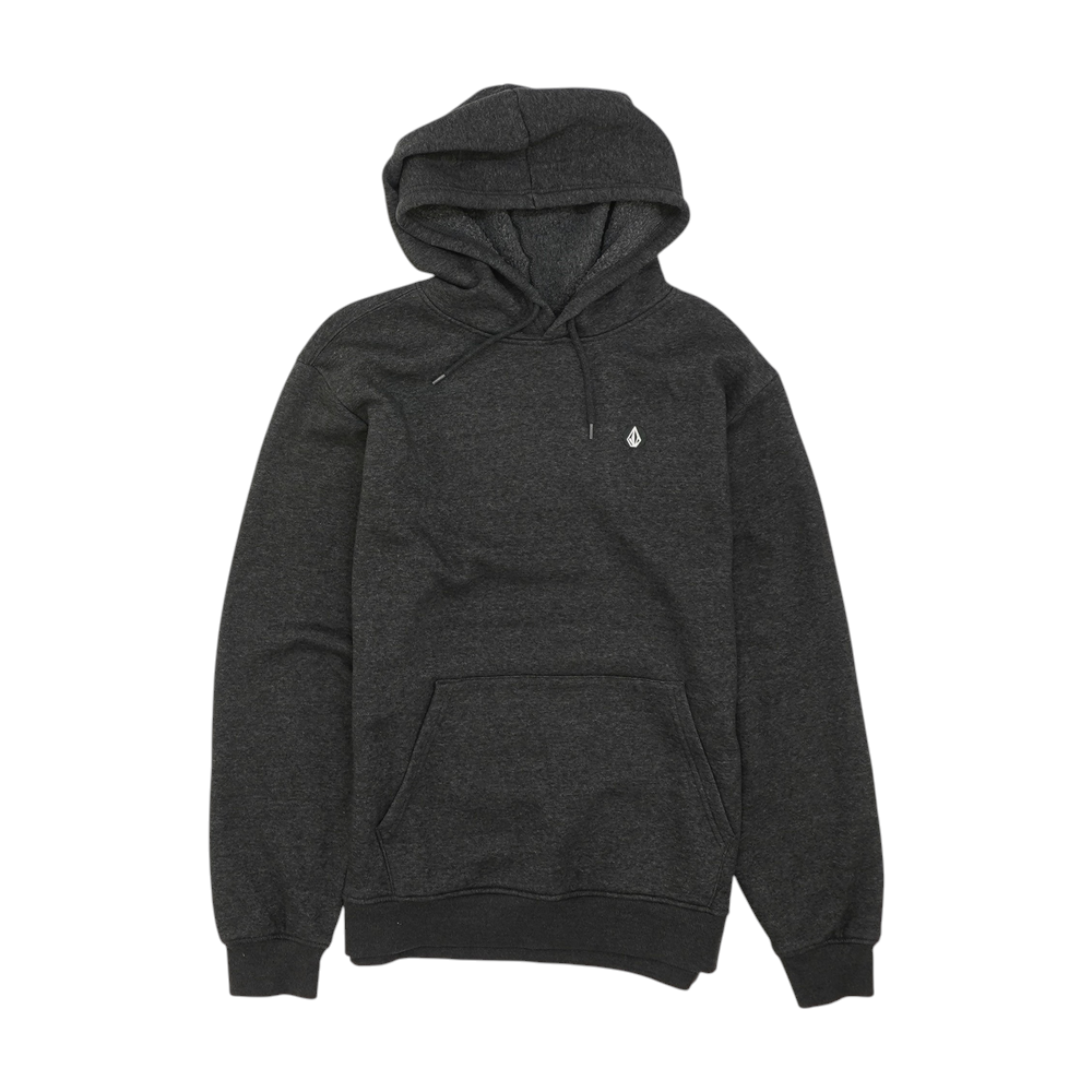 Gray Solid Hoodie Pullover
