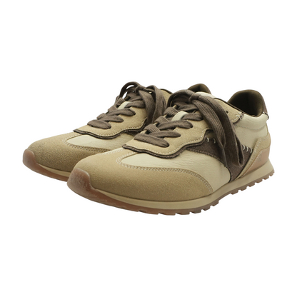 Brown Low-Top Athletic Shoes