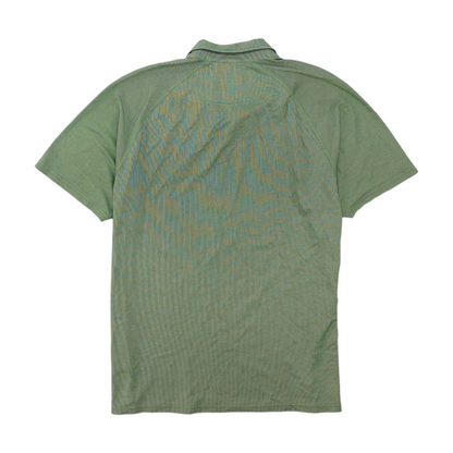 Green Solid Short Sleeve Polo