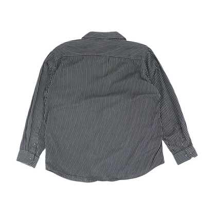 Black Striped Long Sleeve Button Down
