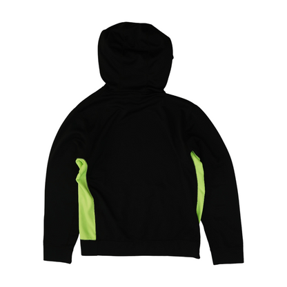 Black Color Block Hoodie Pullover