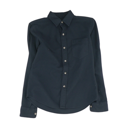 Black Flannel Button Down