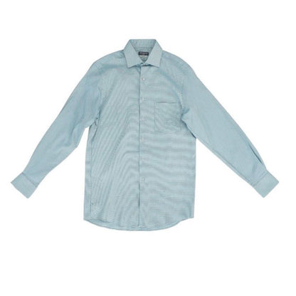 Green Graphic Long Sleeve Button Down