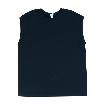 Black Solid Active Tank