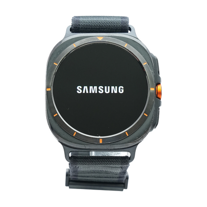 47mm Galaxy Watch Ultra Gray Smartwatch Gray Band Small