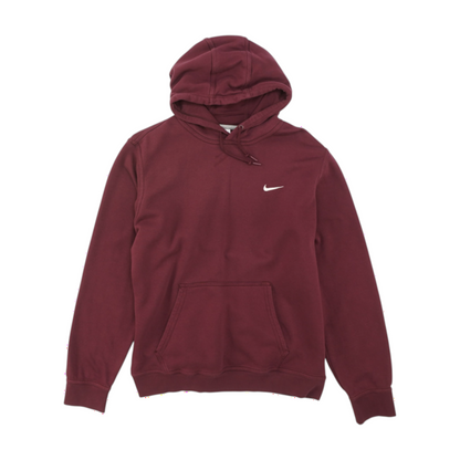 Burgundy Solid Hoodie Pullover