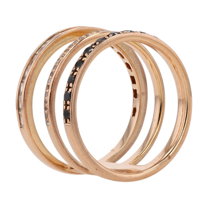 1/4 ctw 18K Rose Gold Diamond Fashion Ring
