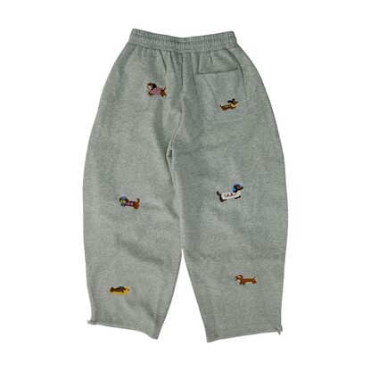 Gray Abstract Pants