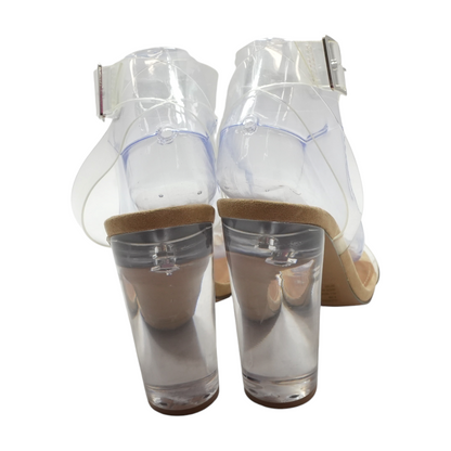 Clear Block Heels