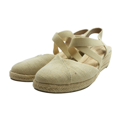 Tan Wedged Sandals