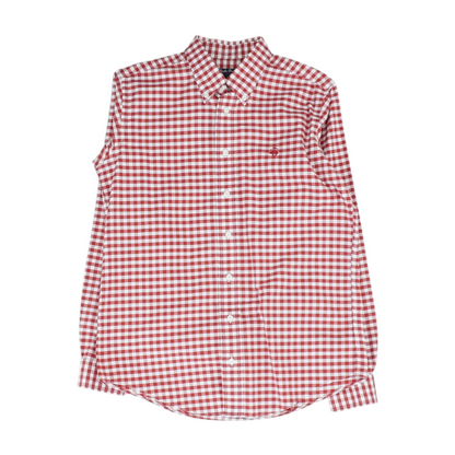 Red Check Long Sleeve Button Down