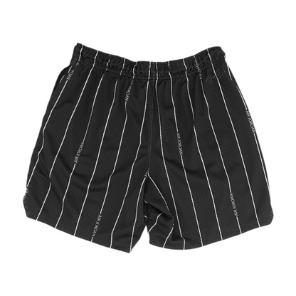 Black Striped Active Shorts