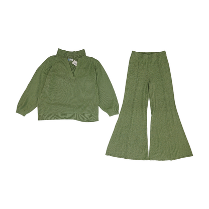 Green Solid Pant Set
