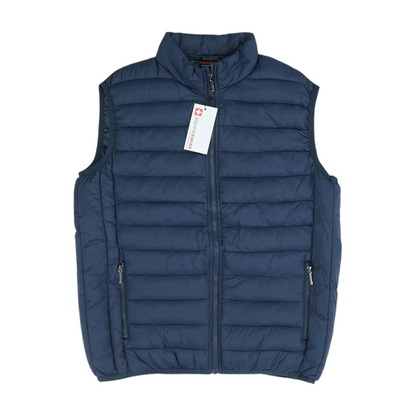 Navy Solid Active Vest