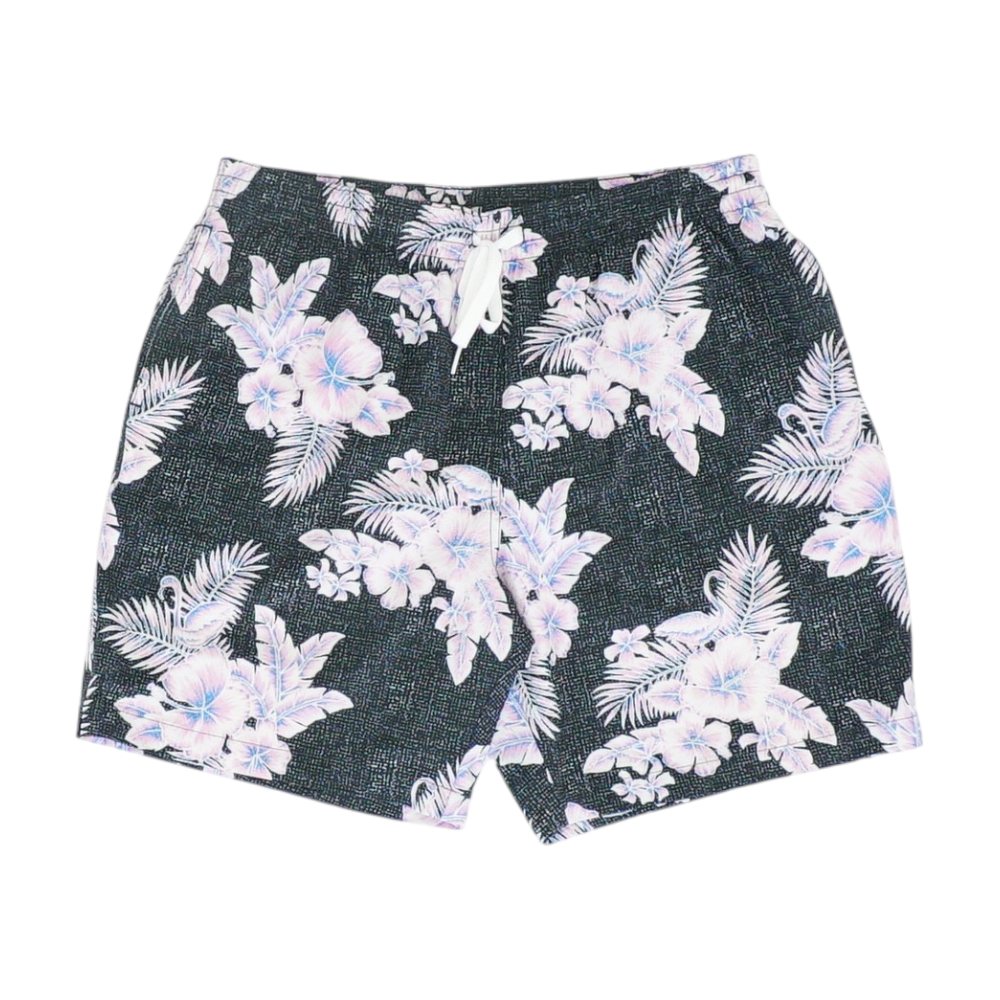 Black Tropical Swim Bottom