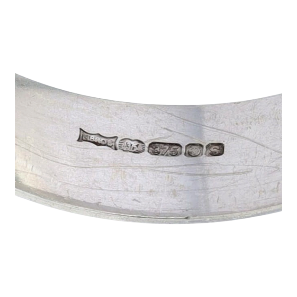 9K White Gold Band