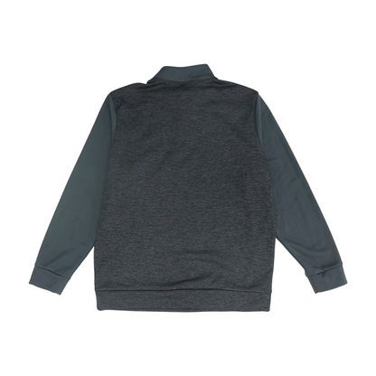 Gray Solid 1/4 Zip Pullover