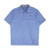 Blue Solid Short Sleeve Polo