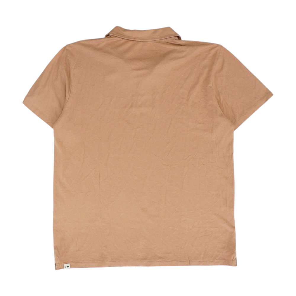 Taylor Stitch Brown Solid Short Sleeve Polo – Image 2
