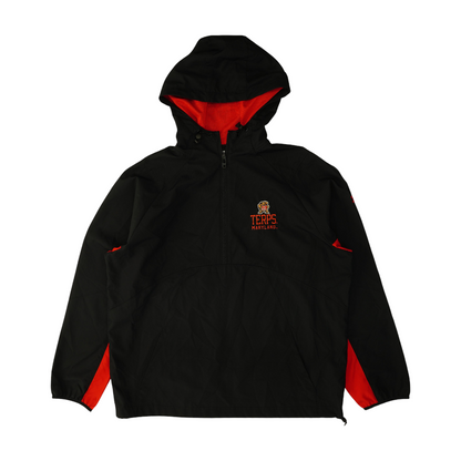 Black Maryland Terps Solid 1/4 Zip Pullover