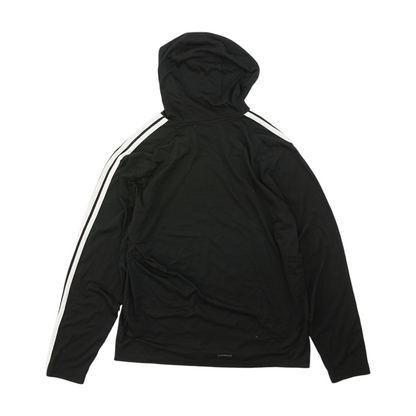 Black Solid Hoodie Pullover