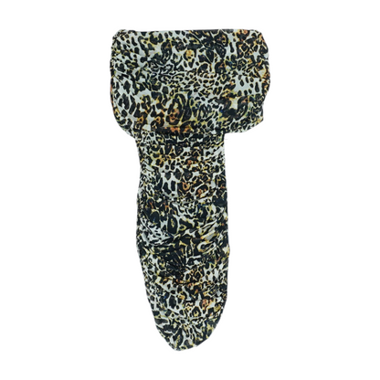 Black Animal Print Mini Dress