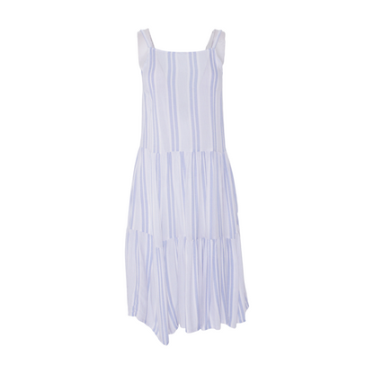 White Striped Dress