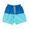 Blue Color Block Swim Bottom
