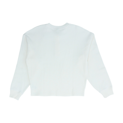 White Tall Pullover Sweater