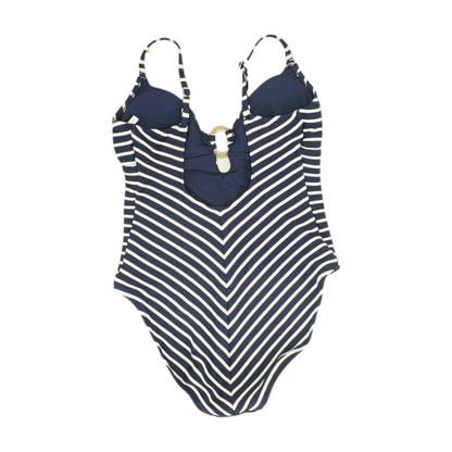Navy Striped One-Piece