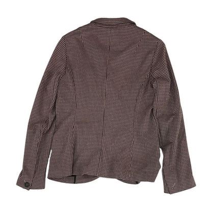 Maroon Herringbone Blazer