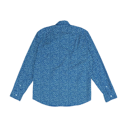 Navy Floral Long Sleeve Button Down