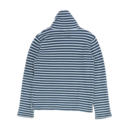 Navy Striped Sweatshirt Pullover