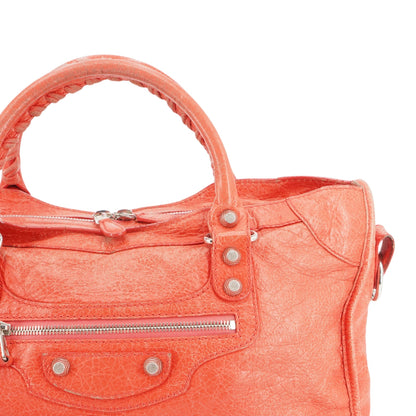 Rose Azalee Giant 12 Leather City Bag