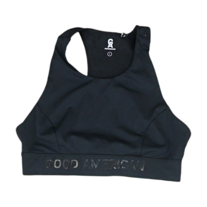 Black Solid Sports Bra