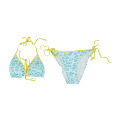 Blue Animal Print Two-Piece