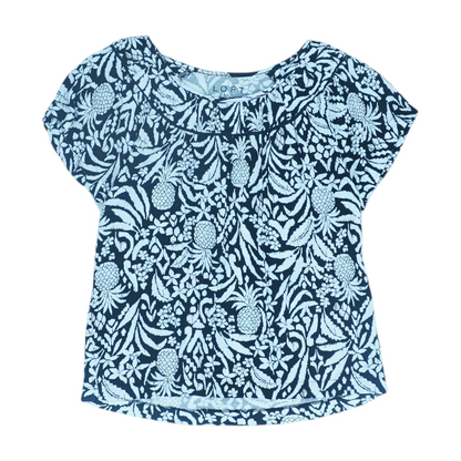 Black Petite Graphic Blouse