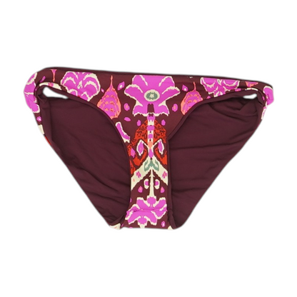Burgundy Floral Swim Bottom