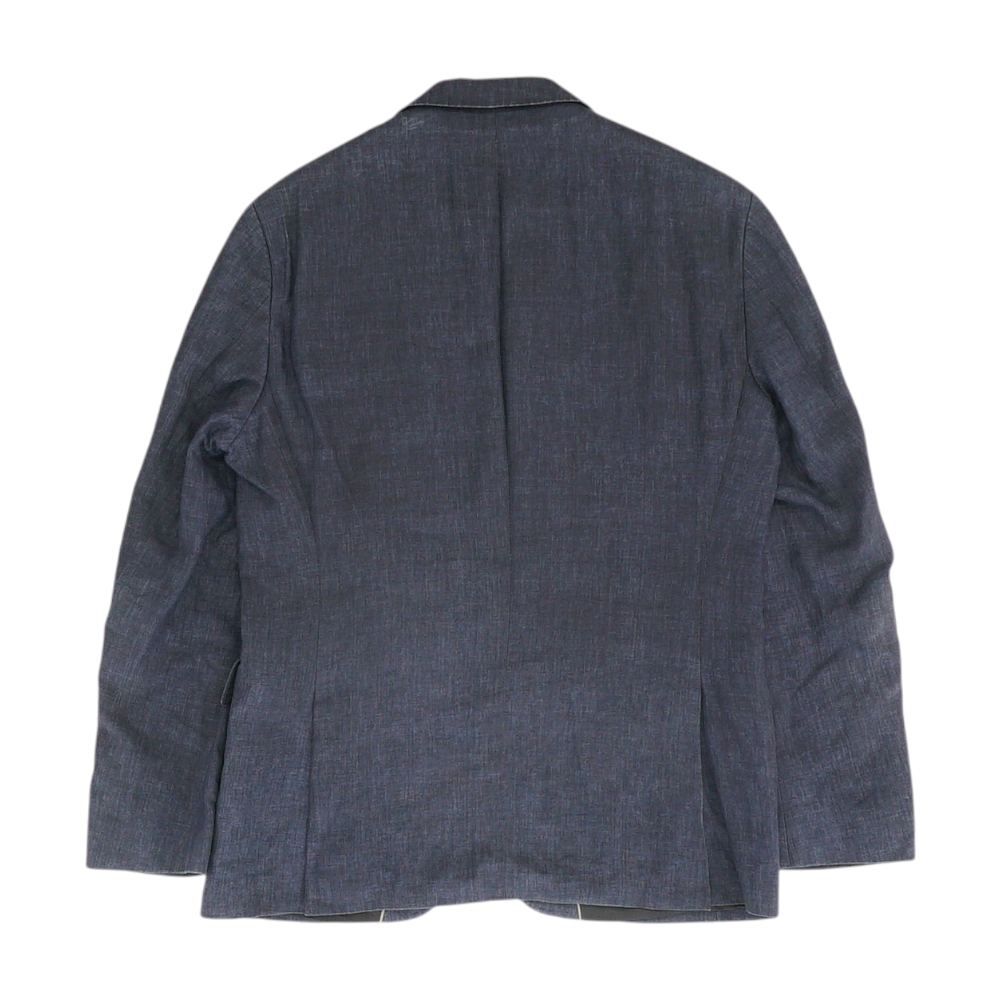 Navy Short Solid Sport Coat