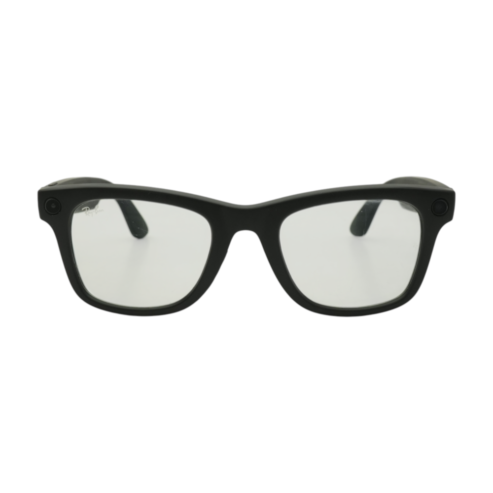 Black Wayfarer Smart Glasses