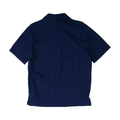 Navy Solid Short Sleeve Polo