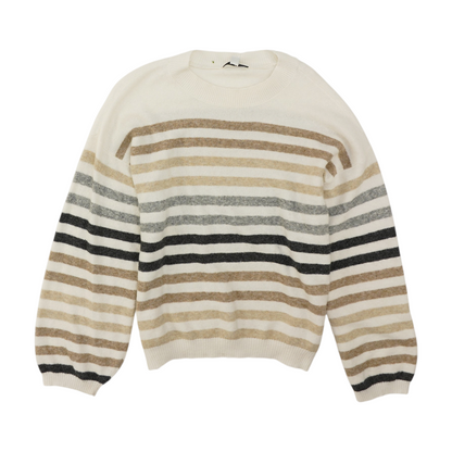 Multi Striped Pullover Sweater